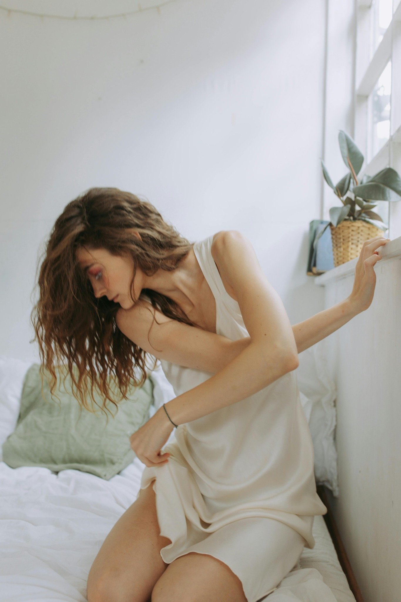 Women White Sleeveless Loungewear